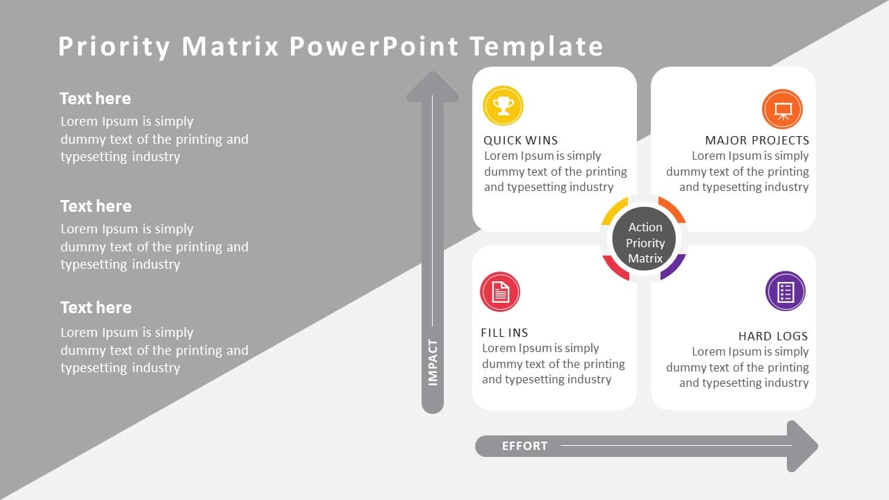 Priority Matrix 01 PowerPoint Template & Google Slides Theme