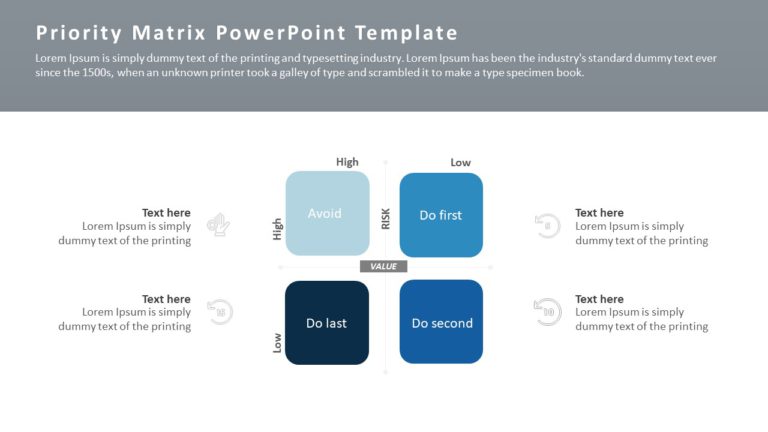 Priority Matrix 04 PowerPoint Template & Google Slides Theme