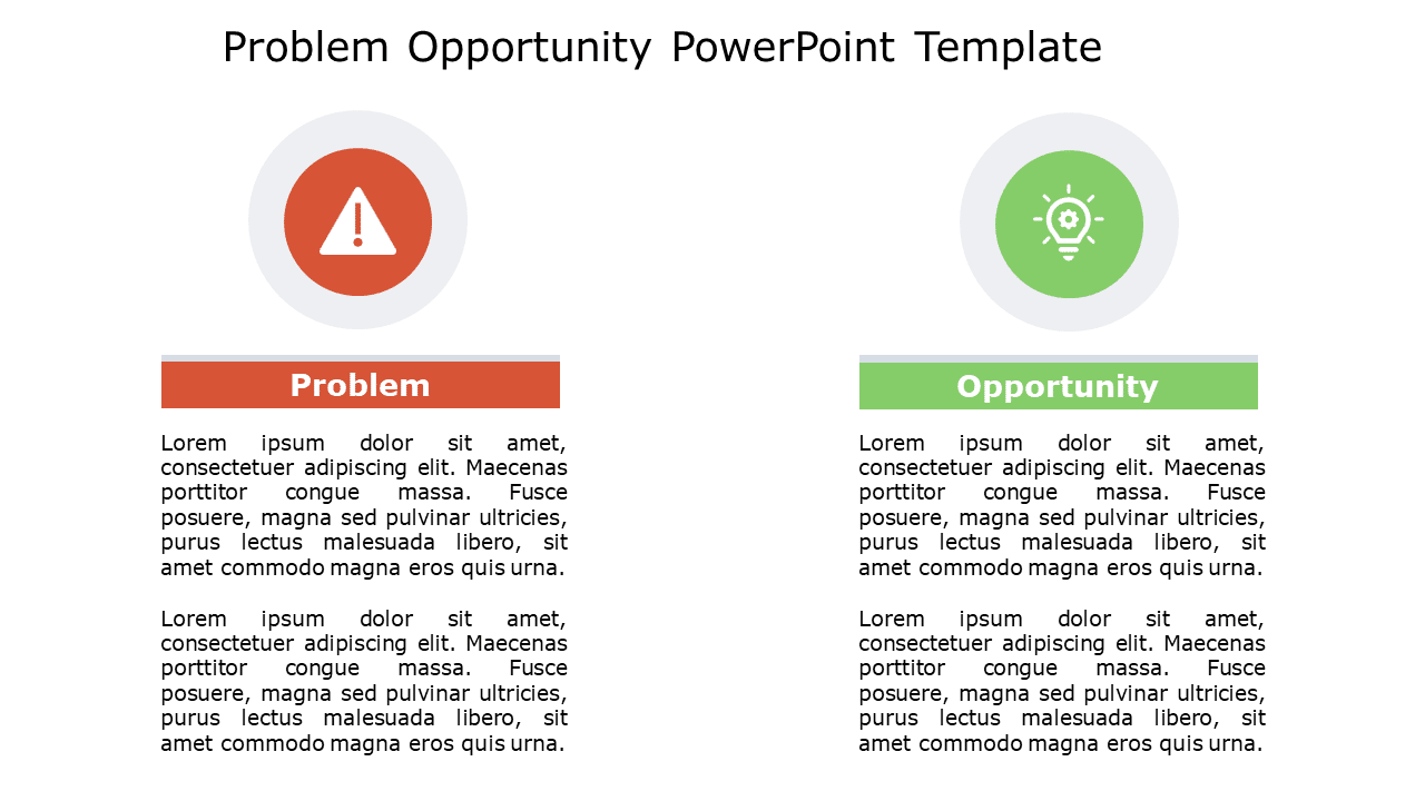 Problem Opportunity 142 PowerPoint Template & Google Slides Theme