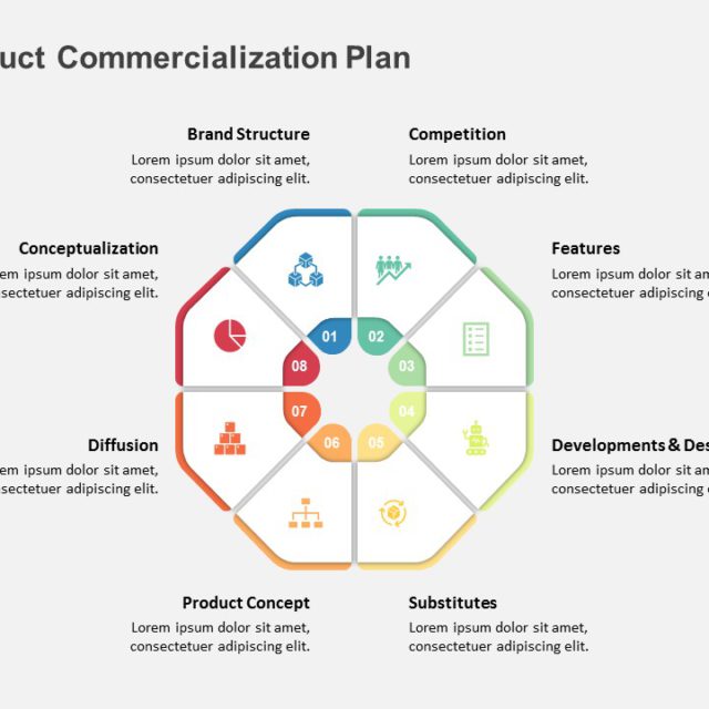 Product Strategy Fan Shaped PowerPoint Template