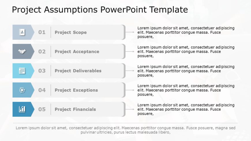Project Assumptions 03 PowerPoint Template