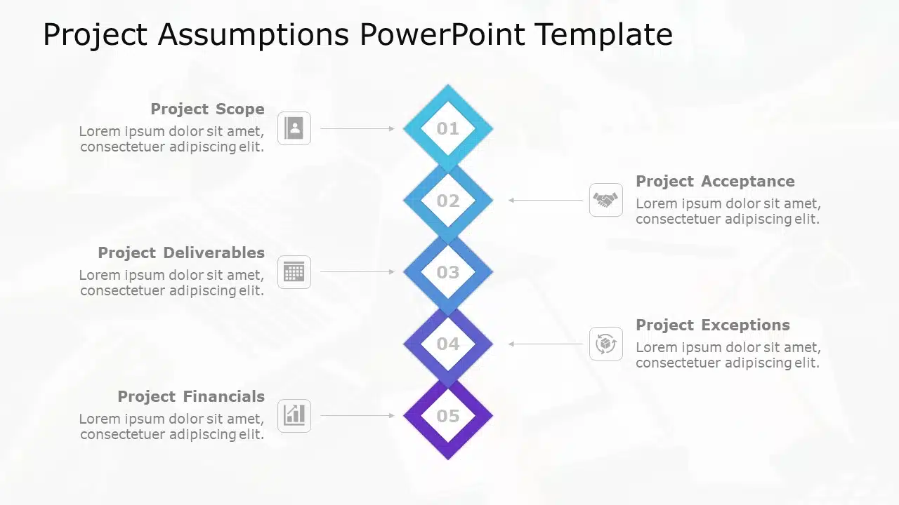 Project Assumptions 05 PowerPoint Template & Google Slides Theme