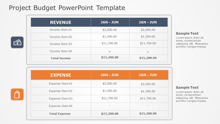 Project Budget 03 PowerPoint Template & Google Slides Theme