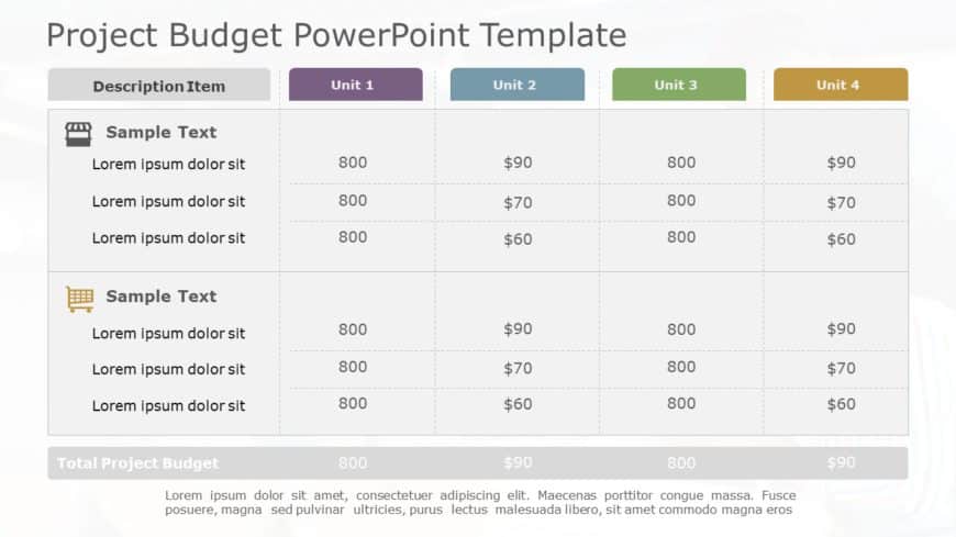 Project Budget 05 PowerPoint Template