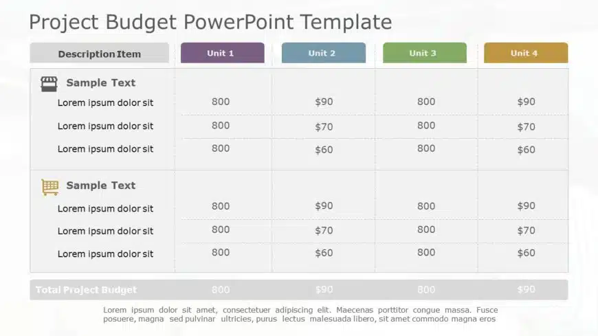 Project Budget 05 PowerPoint Template