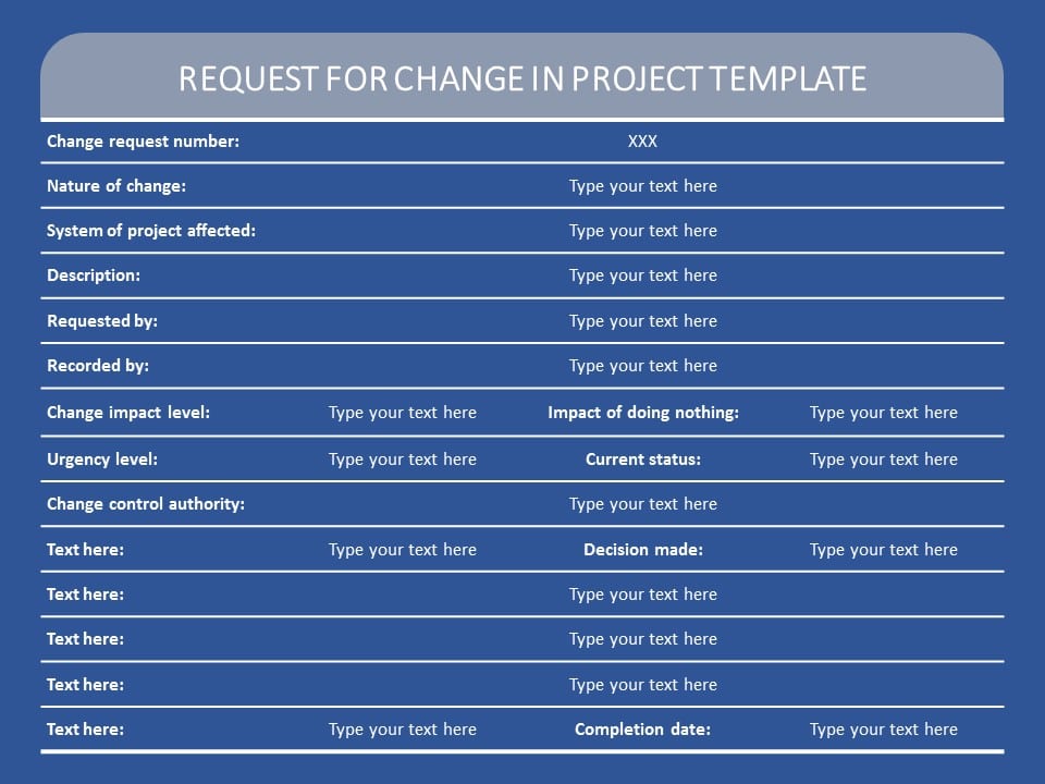 Project Change Log 03 PowerPoint Template