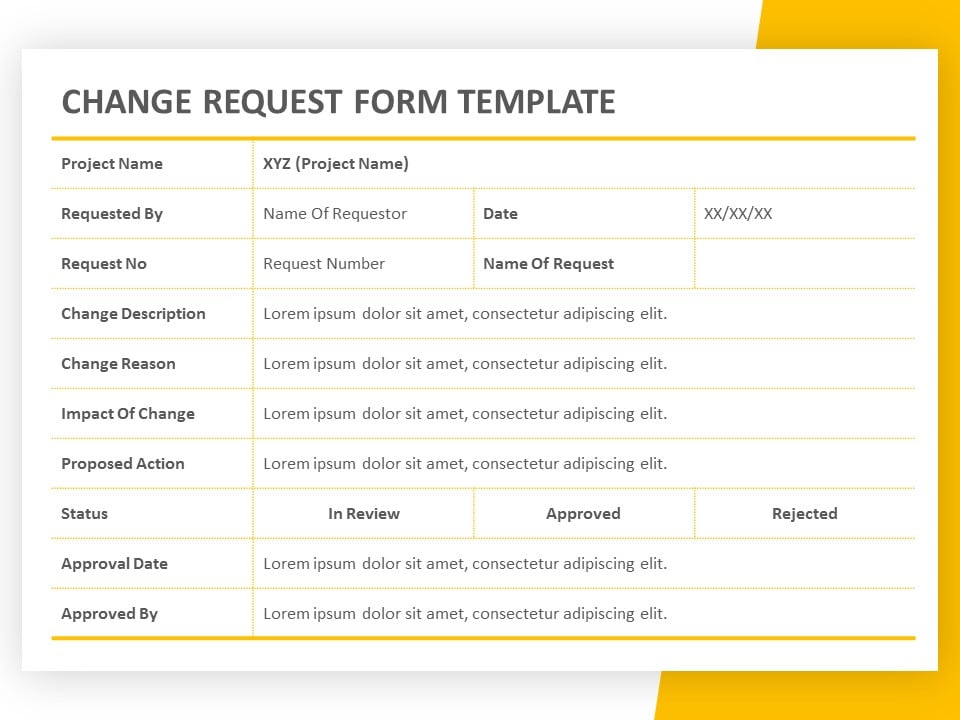 Project Change Log 06 PowerPoint Template