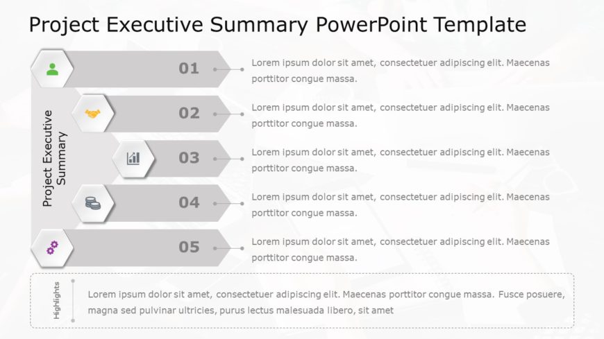 Project Executive Summary PowerPoint Template 02
