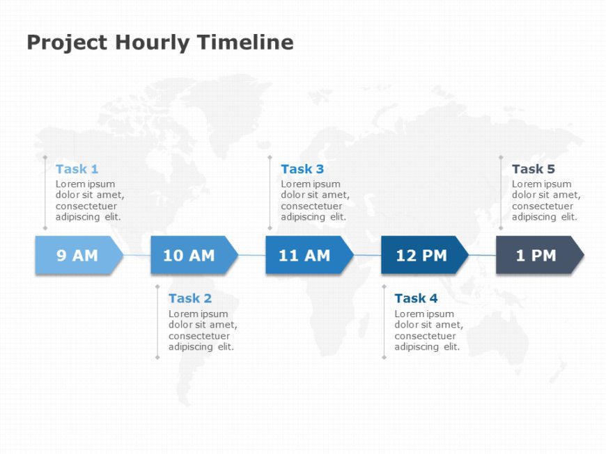 Project Hourly Timeline Template for PowerPoint and Google Slides
