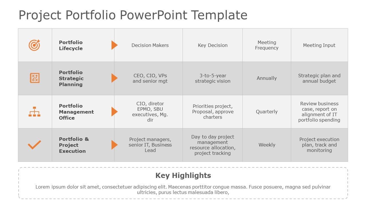 Project Portfolio PowerPoint Template 03 & Google Slides Theme