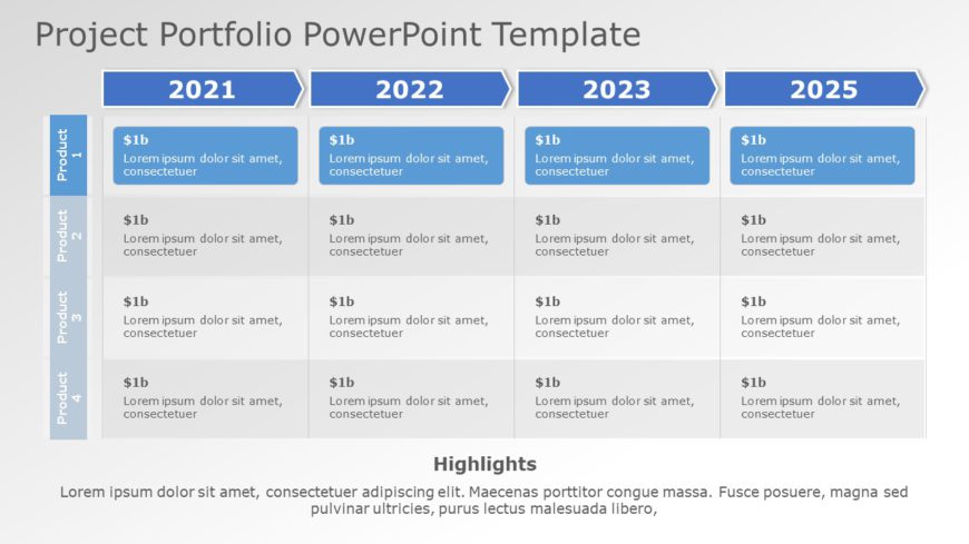 Project Portfolio PowerPoint Template 04