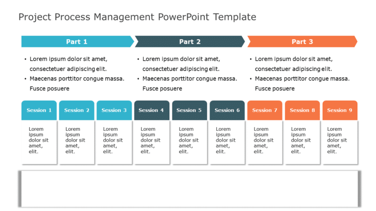 Project Management Lifecycle 03 PowerPoint Template