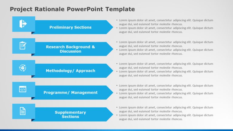 Project Rationale 02 PowerPoint Template & Google Slides Theme