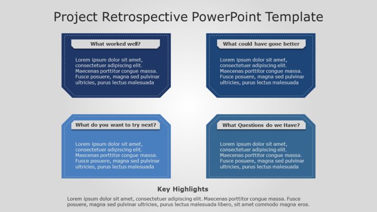 Project Retrospective 02 PowerPoint Template & Google Slides Theme