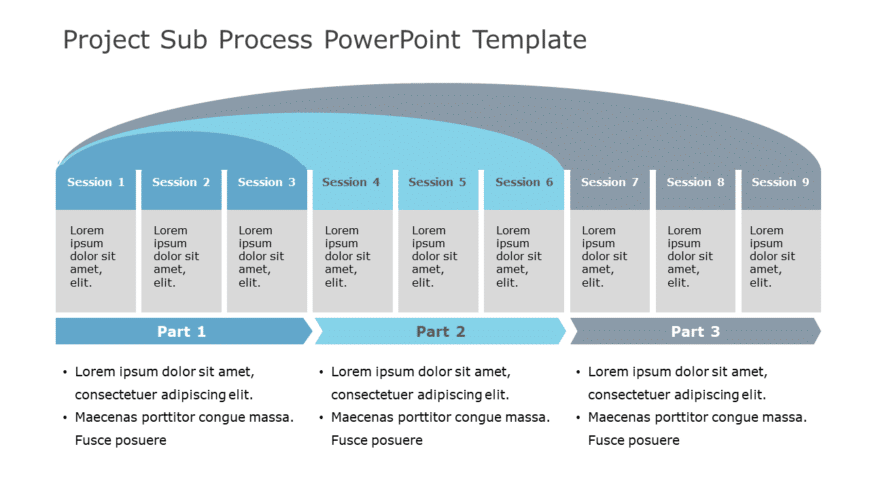 Project Sub Process PowerPoint Template