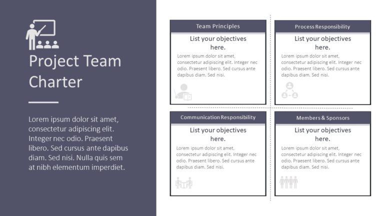 Project Team Charter 04 PowerPoint Template & Google Slides Theme