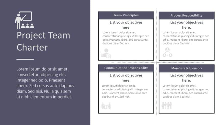 Project Team Charter 04 PowerPoint Template