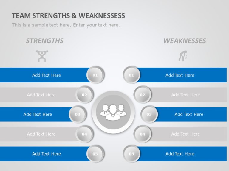 Project Team Strengths & Weaknesses 01 PowerPoint Template & Google Slides Theme