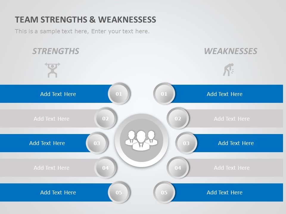 Project Team Strengths & Weaknesses 01 PowerPoint Template