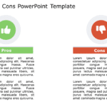 Pros Cons 145 PowerPoint Template & Google Slides Theme