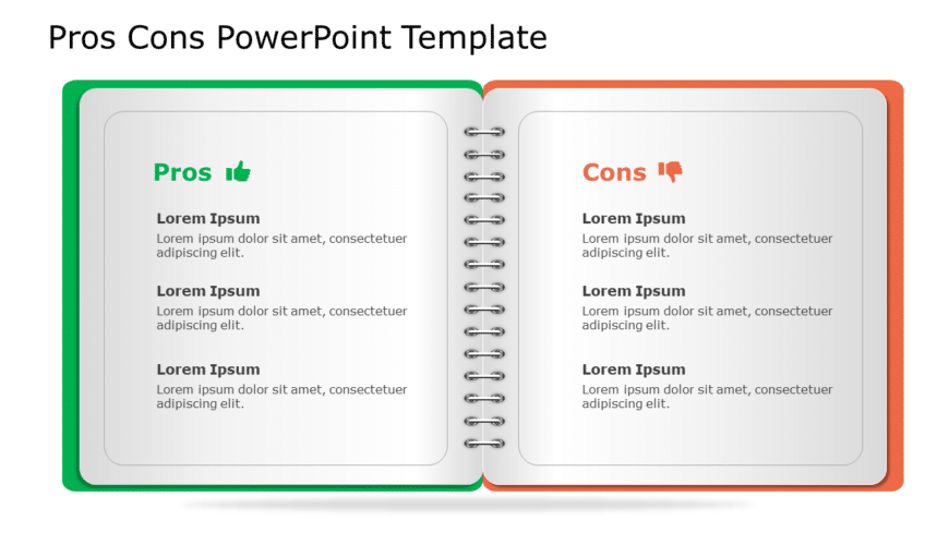 Pros Cons 61 PowerPoint Template