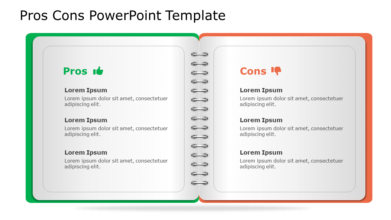 Pros Cons 61 PowerPoint Template & Google Slides Theme