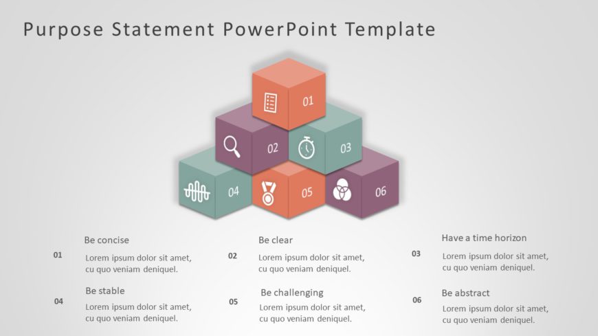Purpose Statement 09 PowerPoint Template