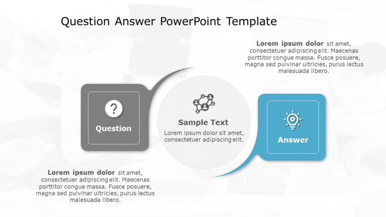 Question Answer 170 PowerPoint Template & Google Slides Theme