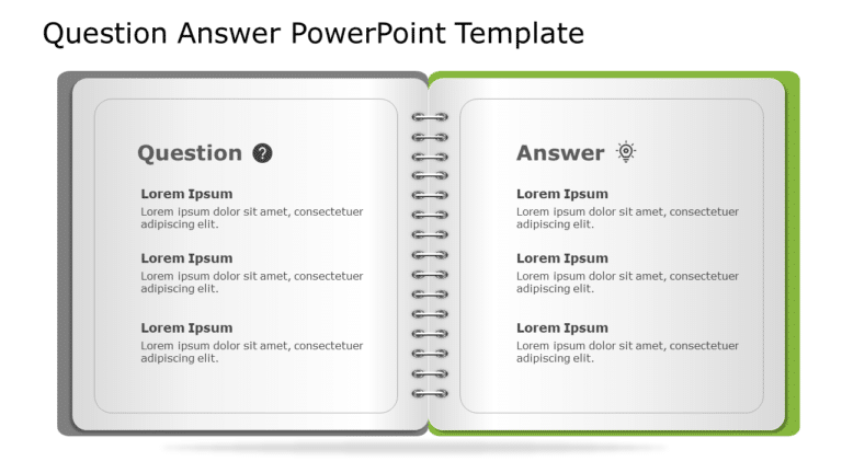 Question Answer 62 PowerPoint Template & Google Slides Theme