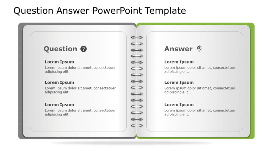 Question Answer 62 PowerPoint Template