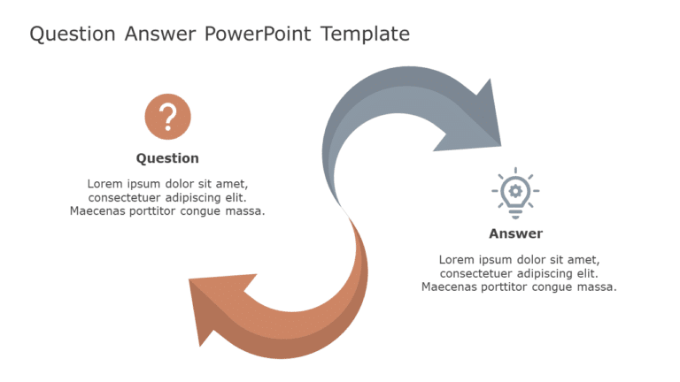 Question Answer 83 PowerPoint Template & Google Slides Theme