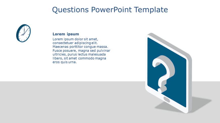 Questions 05 PowerPoint Template