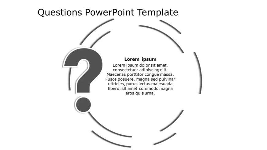 Questions 13 PowerPoint Template