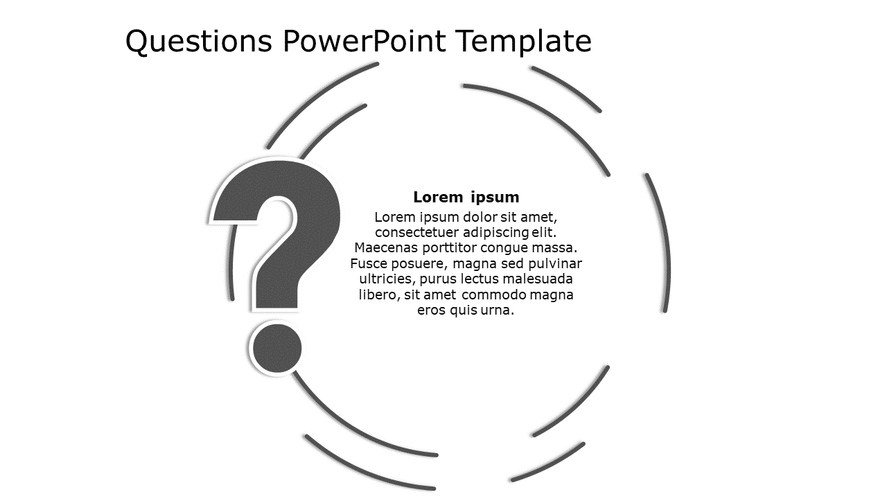 Questions 13 PowerPoint Template & Google Slides Theme