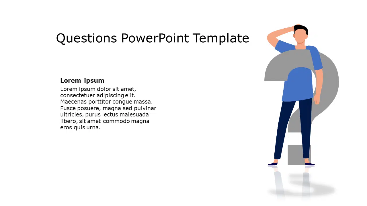 Questions 20 PowerPoint Template & Google Slides Theme