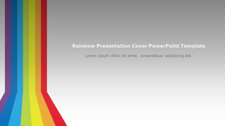 Rainbow Presentation Cover PowerPoint Template & Google Slides Theme