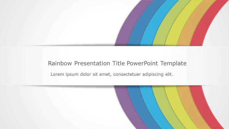 Rainbow Presentation Title 01 PowerPoint Template & Google Slides Theme