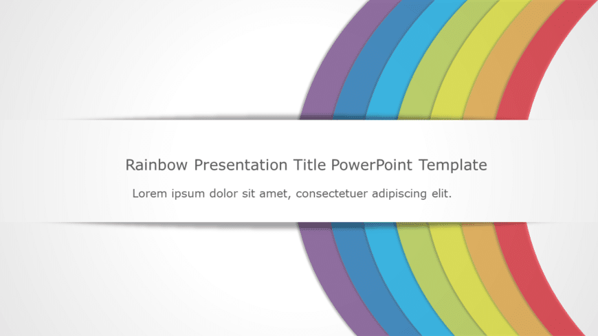 Rainbow Presentation Title 01 PowerPoint Template