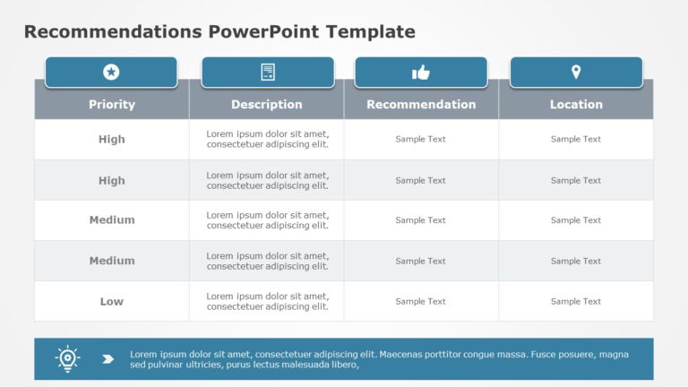 Recommendations 01 PowerPoint Template & Google Slides Theme