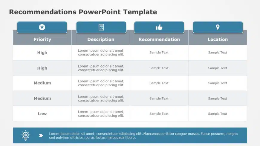 Recommendations 01 PowerPoint Template