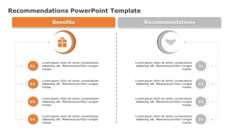 Recommendations 03 PowerPoint Template & Google Slides Theme