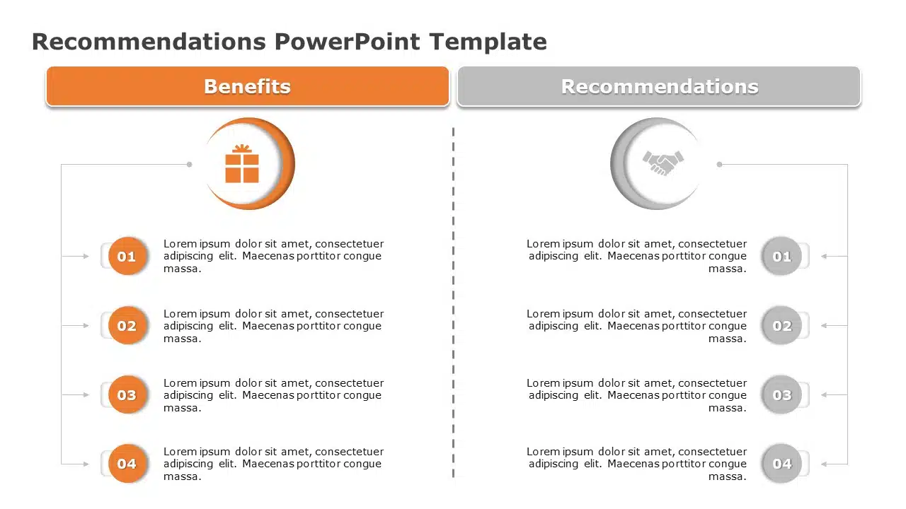 Recommendations 03 PowerPoint Template & Google Slides Theme