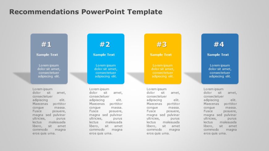 Recommendations 06 PowerPoint Template