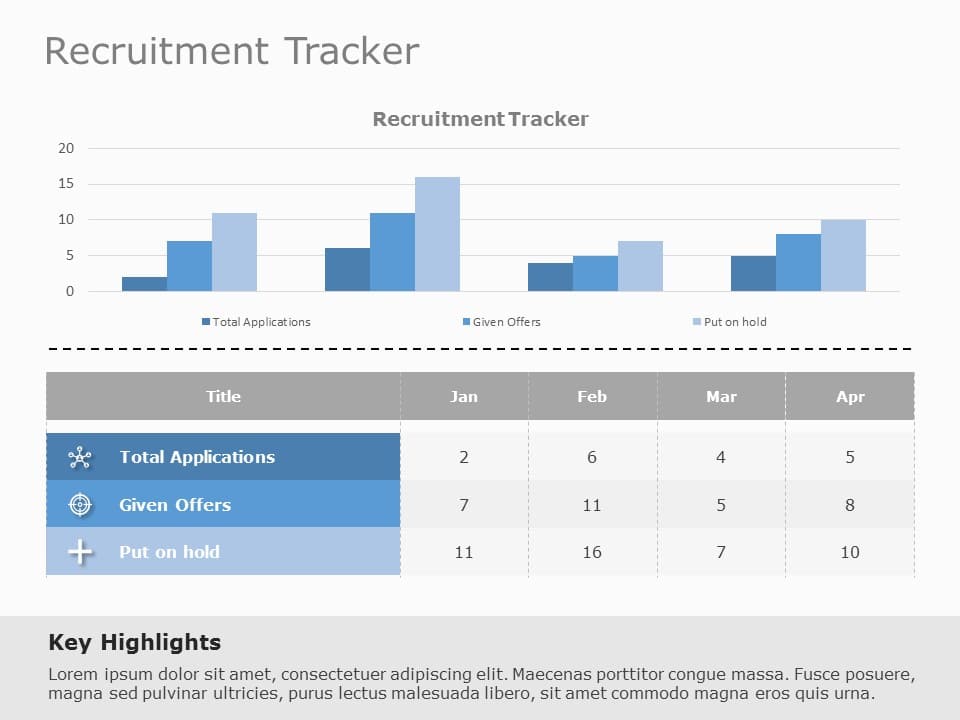 Recruitment Tracker 03 PowerPoint Template