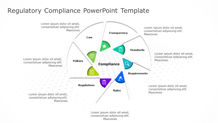 Blue Regulatory Compliance Process Diagram With Icon Steps Presentation Blue Regulatory Compliance Process Diagram With Icon Steps Presentation