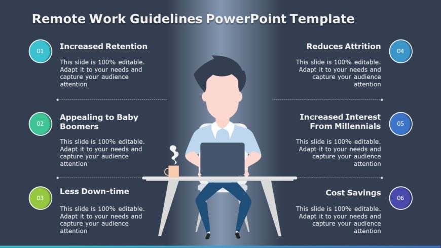 Remote Work Guidelines PowerPoint Template