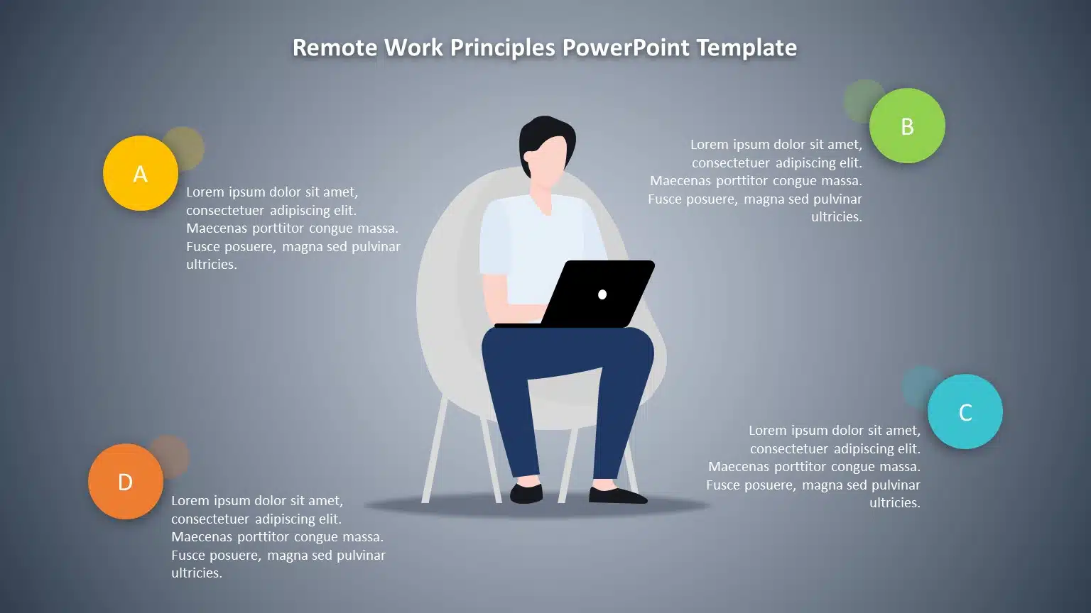 Remote Work Principles PowerPoint Template & Google Slides Theme