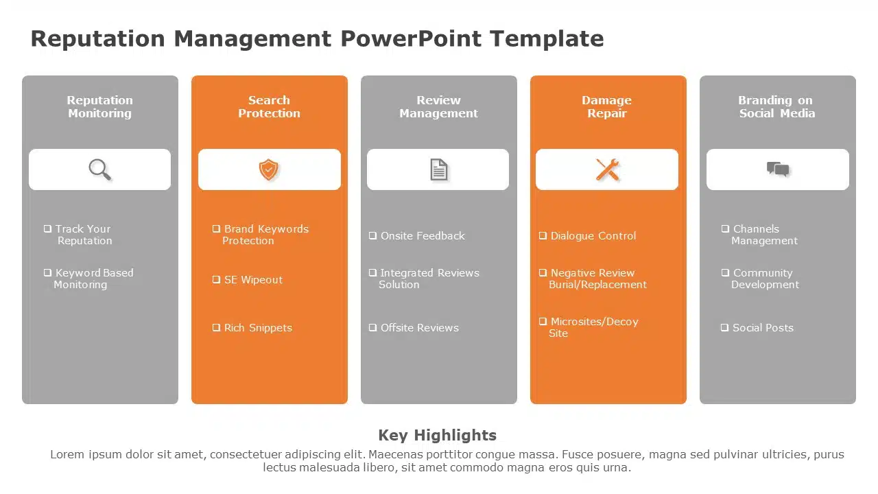 Reputation Management 01 PowerPoint Template & Google Slides Theme