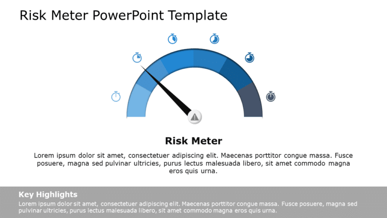 Risk Meter 03 PowerPoint Template & Google Slides Theme