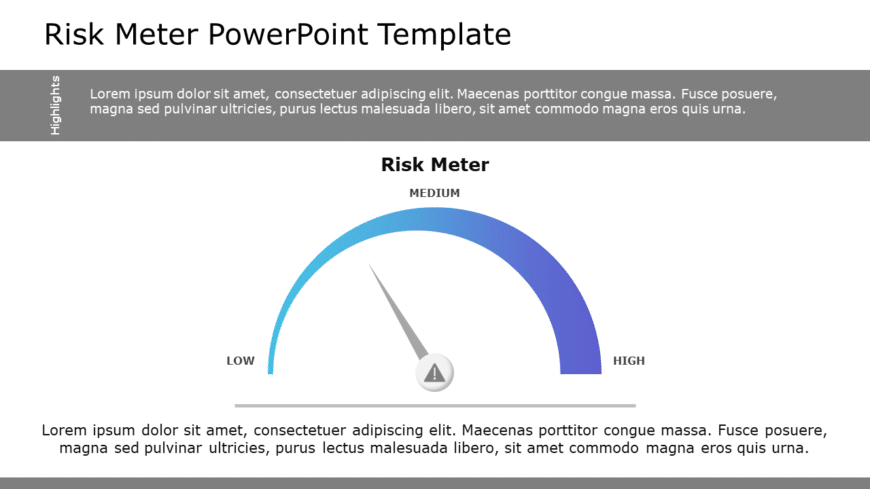 Risk Meter 04 PowerPoint Template